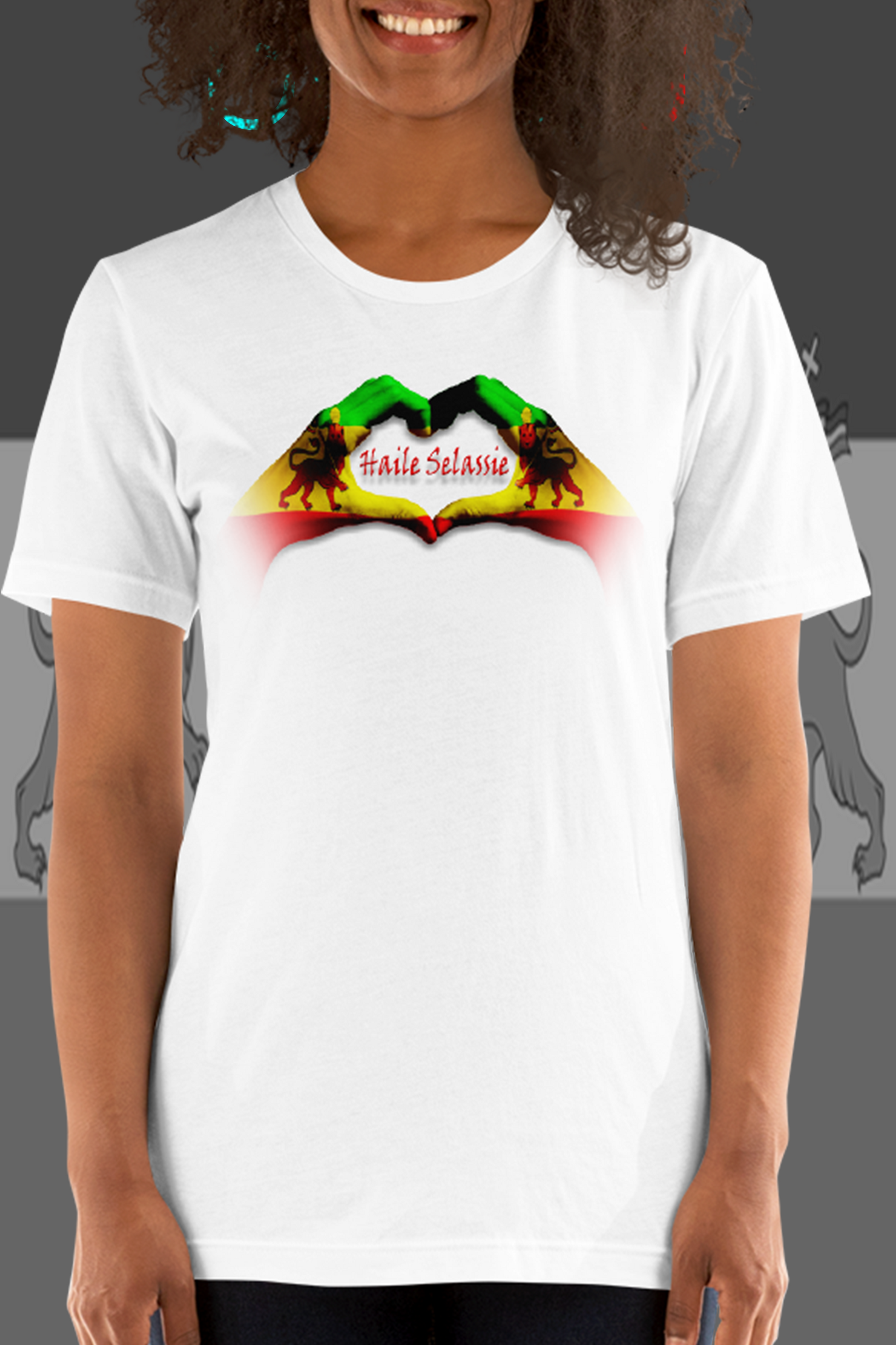 Rasta Flag Love Haile Selassie I T Shirt | Unisex - bukulu