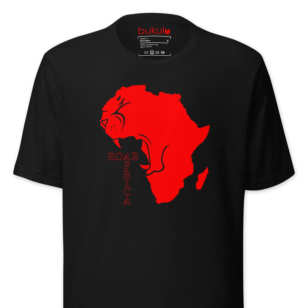 Roar Africa Lion Map T-Shirt