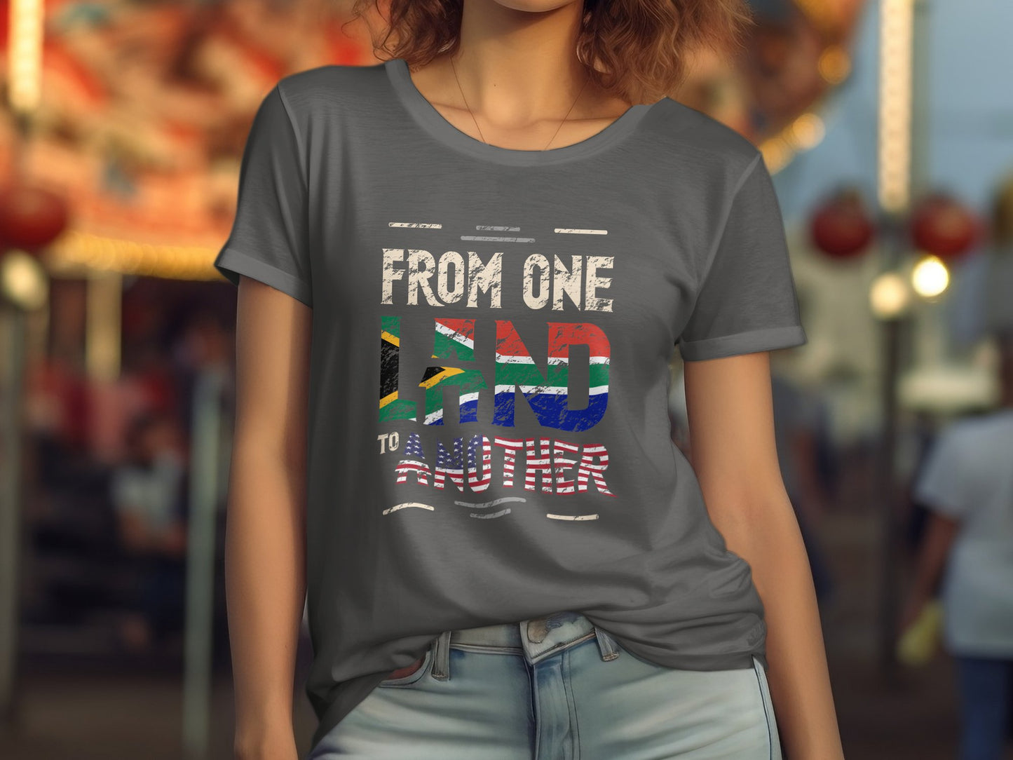 South African Roots to USA Tee, South Africa-American Flag Shirt | Unisex