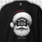 Warm Wishes Black Santa Sweatshirt for Christmas 🎅🏾 | Unisex
