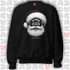 Warm Wishes Black Santa Sweatshirt for Christmas 🎅🏾 | Unisex bukulu