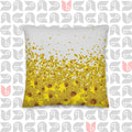 Adey Abeba Double Sided Square Cushion and Cover in Yellow and Grey 18"x18" bukulu