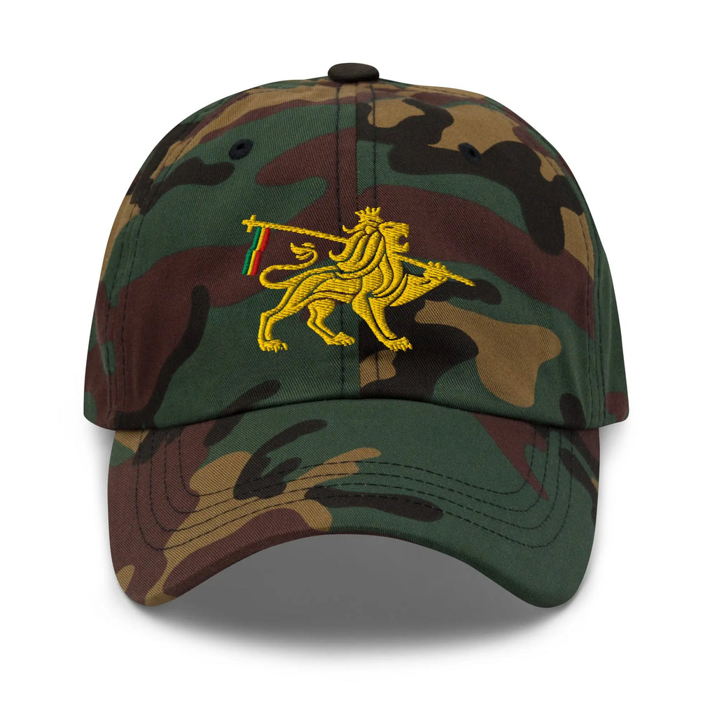 Lion of Judah Gold Embroidered Dad Hat
