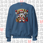 African-American Santa in Pimp-Style Sweatshirt | Santa's Bling Bash Festive Sweater 🎅🏿💎 | Unisex