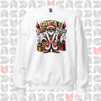 African-American Santa in Pimp-Style Sweatshirt | Santa's Bling Bash Festive Sweater 🎅🏿💎 | Unisex
