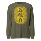 Adey Abeba Ethiopian New Year unisex long sleeve tee in military green