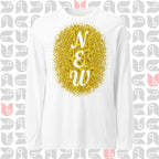 NEW Yellow Floral Tshirt for New Mom, New Dad, New Job, Long Sleeve Tee | Unisex - WHITE