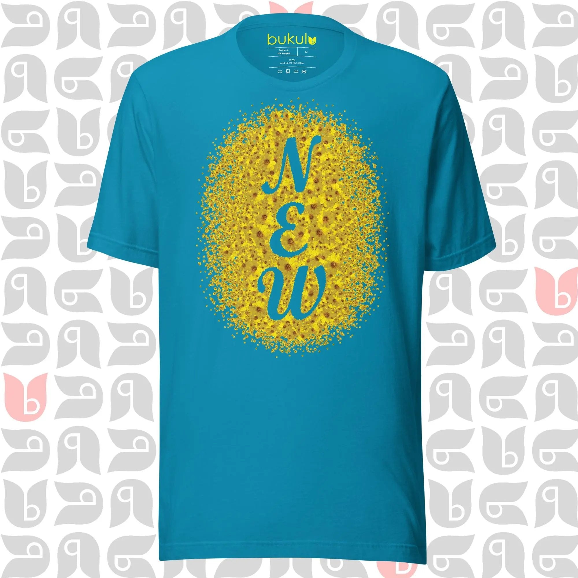 Yellow Floral Shirt Gift for New Home, New Mom, New Dad, New Job, New Baby, New Year 🌼 | Unisex bukulu