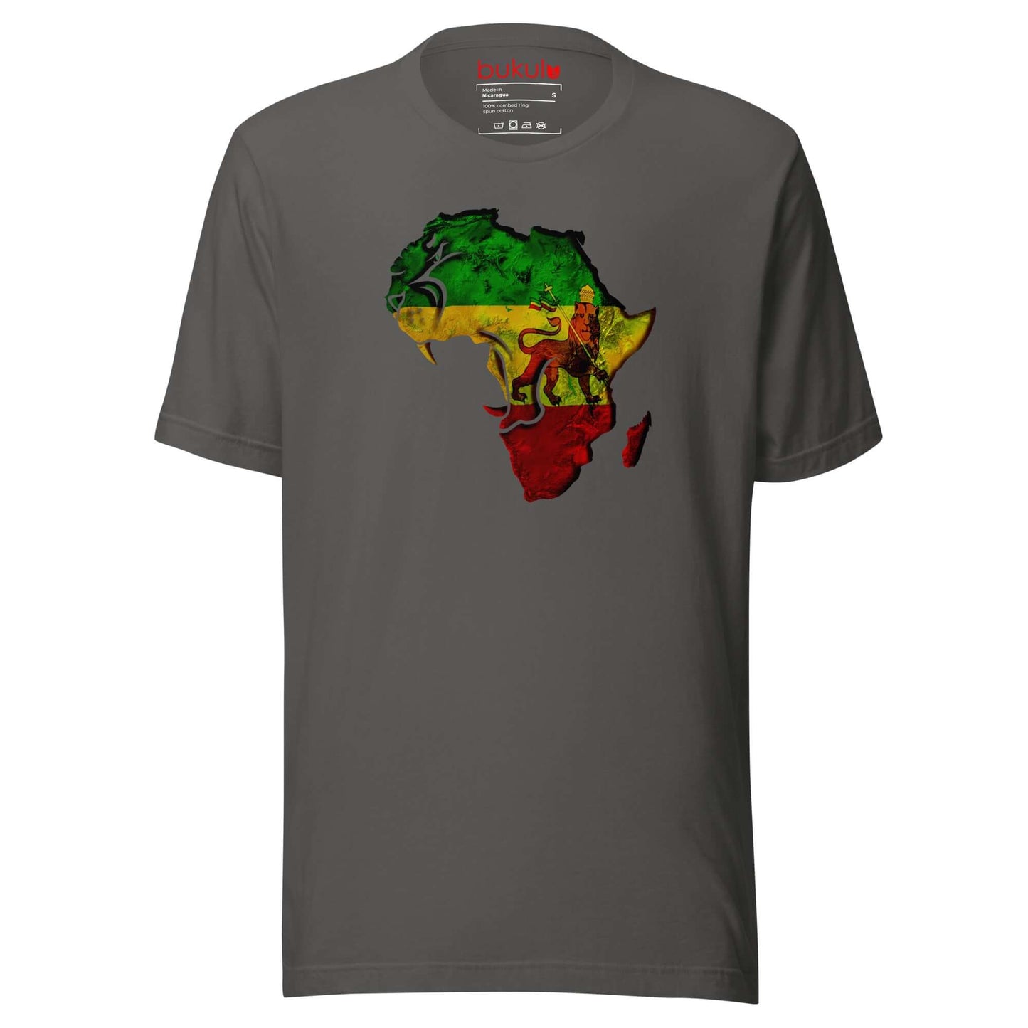 Roar Rasta T-Shirt in Rastafari Lion of Judah Flag | Unisex