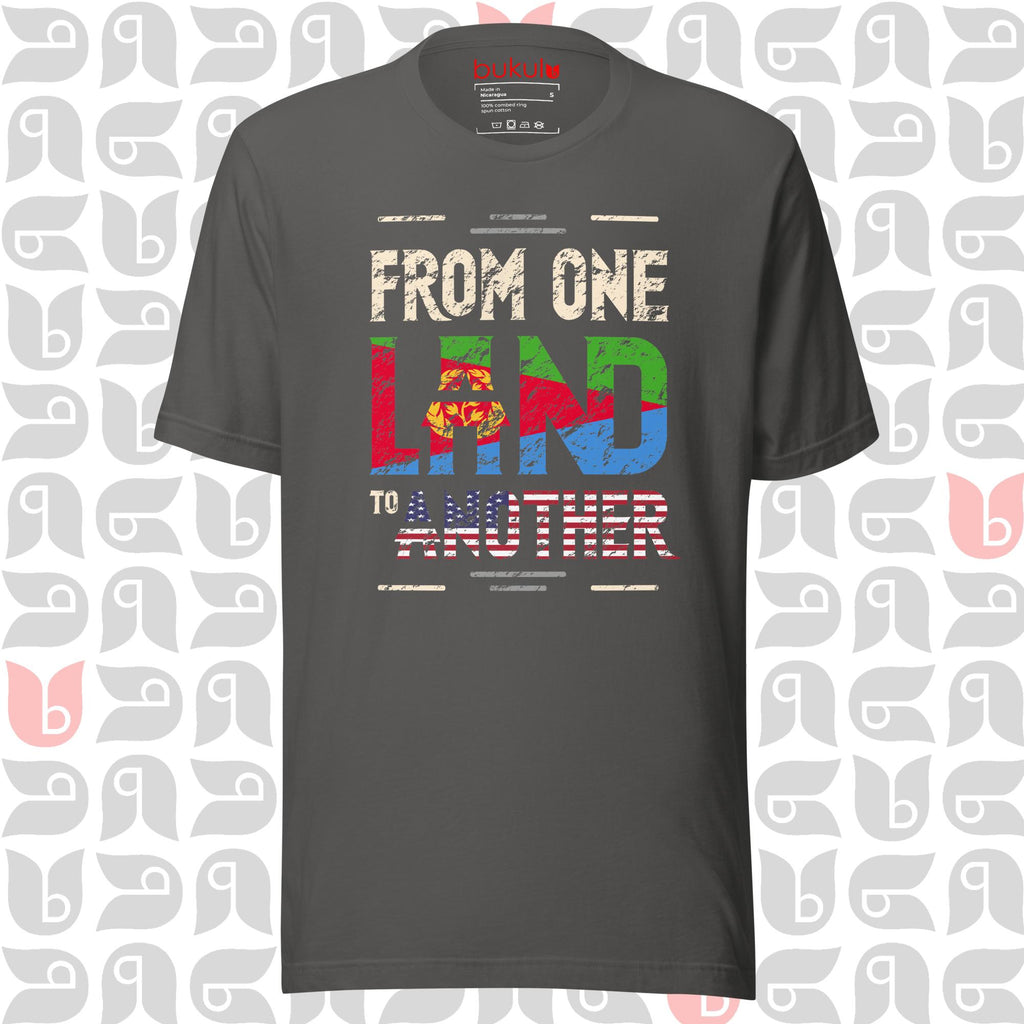 Eritrean Journey to USA Tee, Eritrea-American Flag Shirt | Unisex