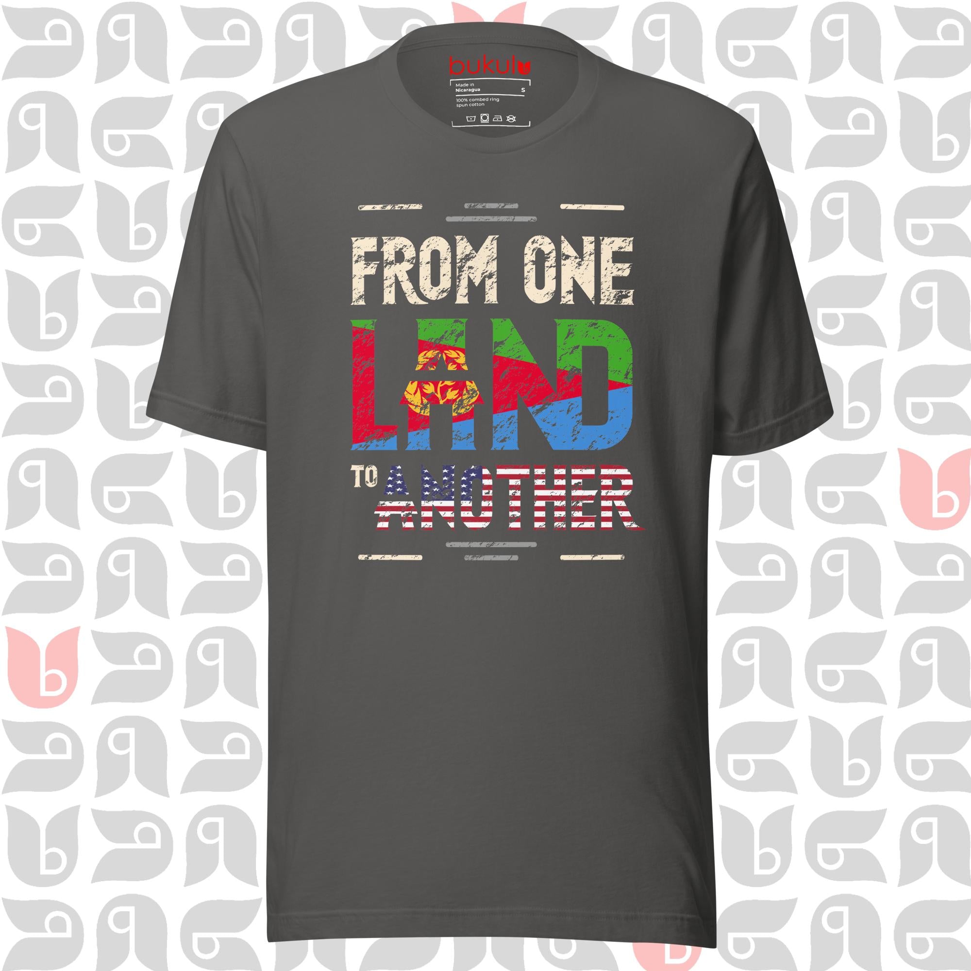 Eritrean Journey to USA Tee, Eritrea-American Flag Shirt | Unisex