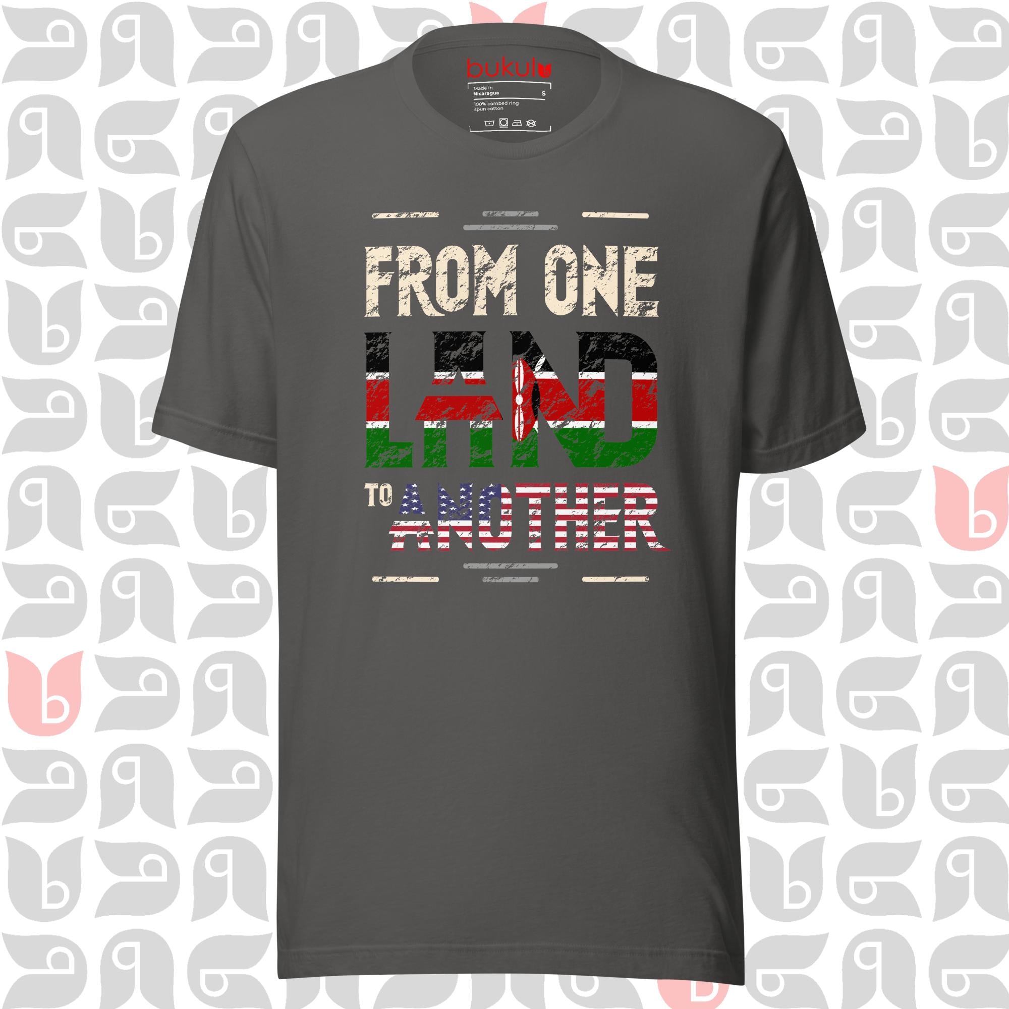 Kenyan Roots to USA Tee, Kenya-American Flag Shirt | Unisex