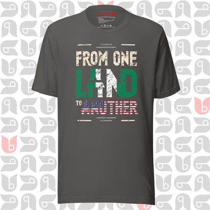 Nigeria-USA Flag Unity T-Shirt - From One Land To Another