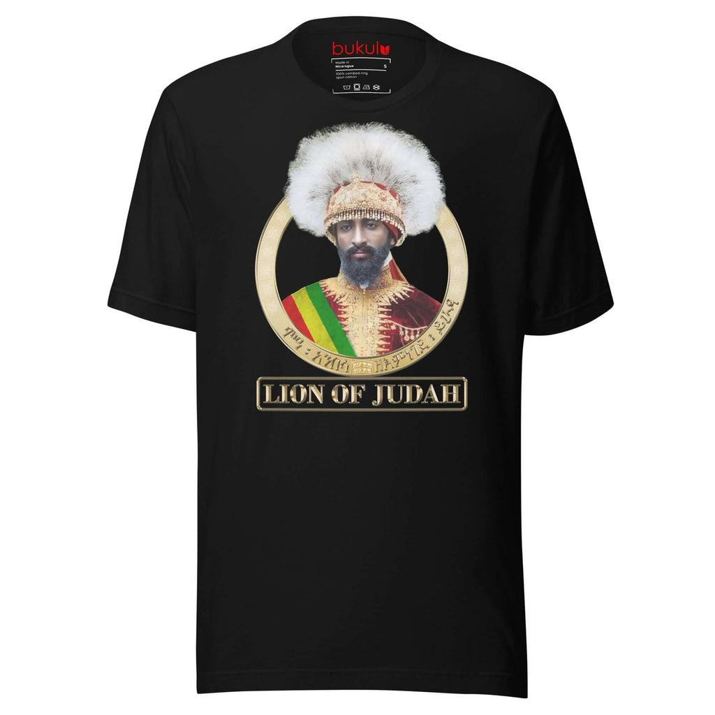 Lion of Judah Shirt Haile Selassie I T-Shirt Rastafari Shirt (PRINTED) | Unisex - bukulu