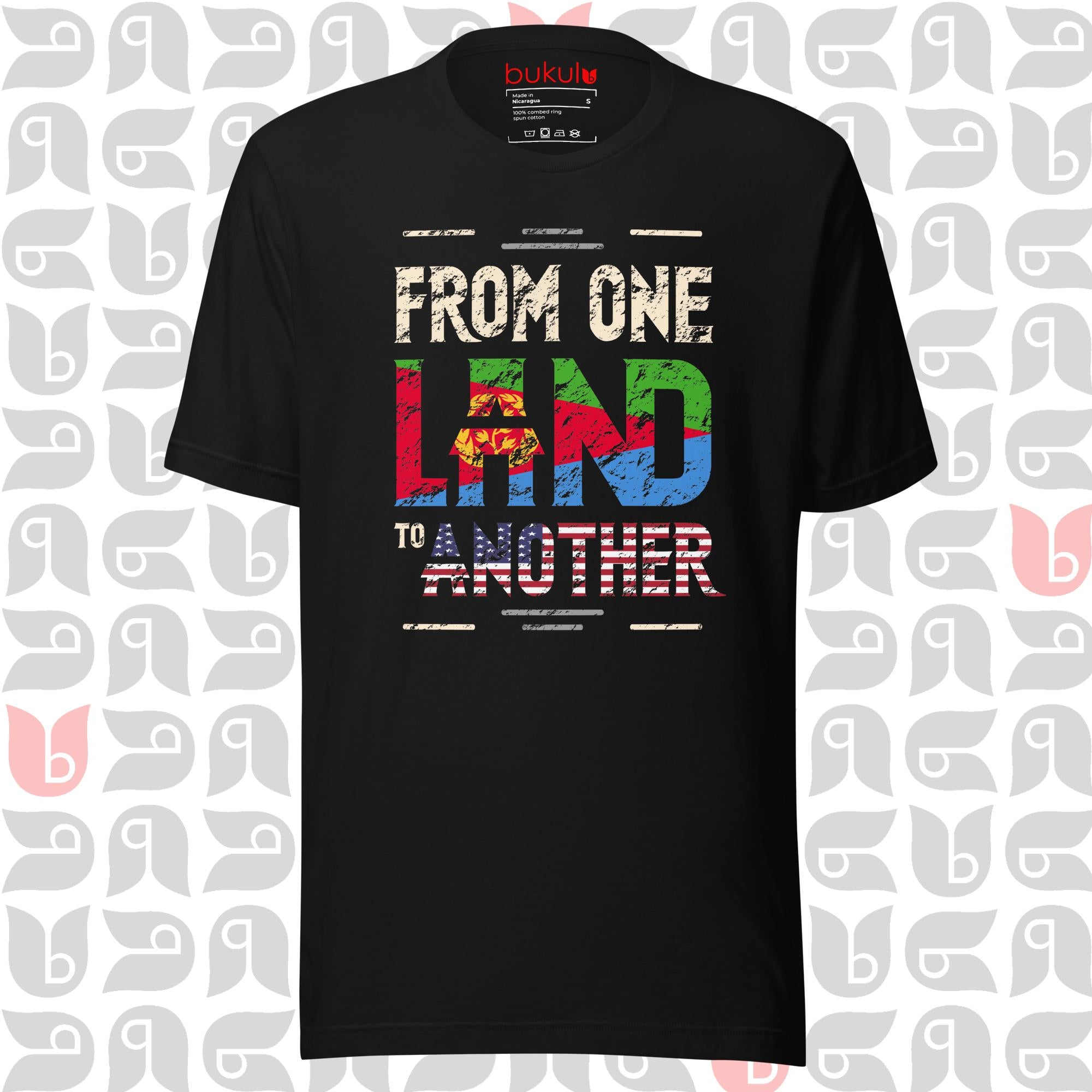 Eritrean Journey to USA Tee, Eritrea-American Flag Shirt | Unisex
