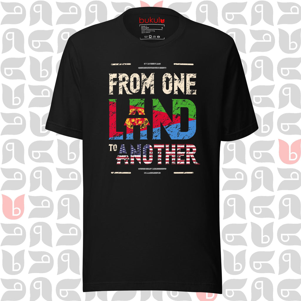 Eritrean Journey to USA Tee, Eritrea-American Flag Shirt | Unisex