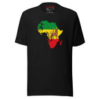 Lion of Judah Flag Rastafari Reggae T-Shirt in black
