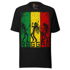 Reggae Roots Music Graphic T-Shirt in black