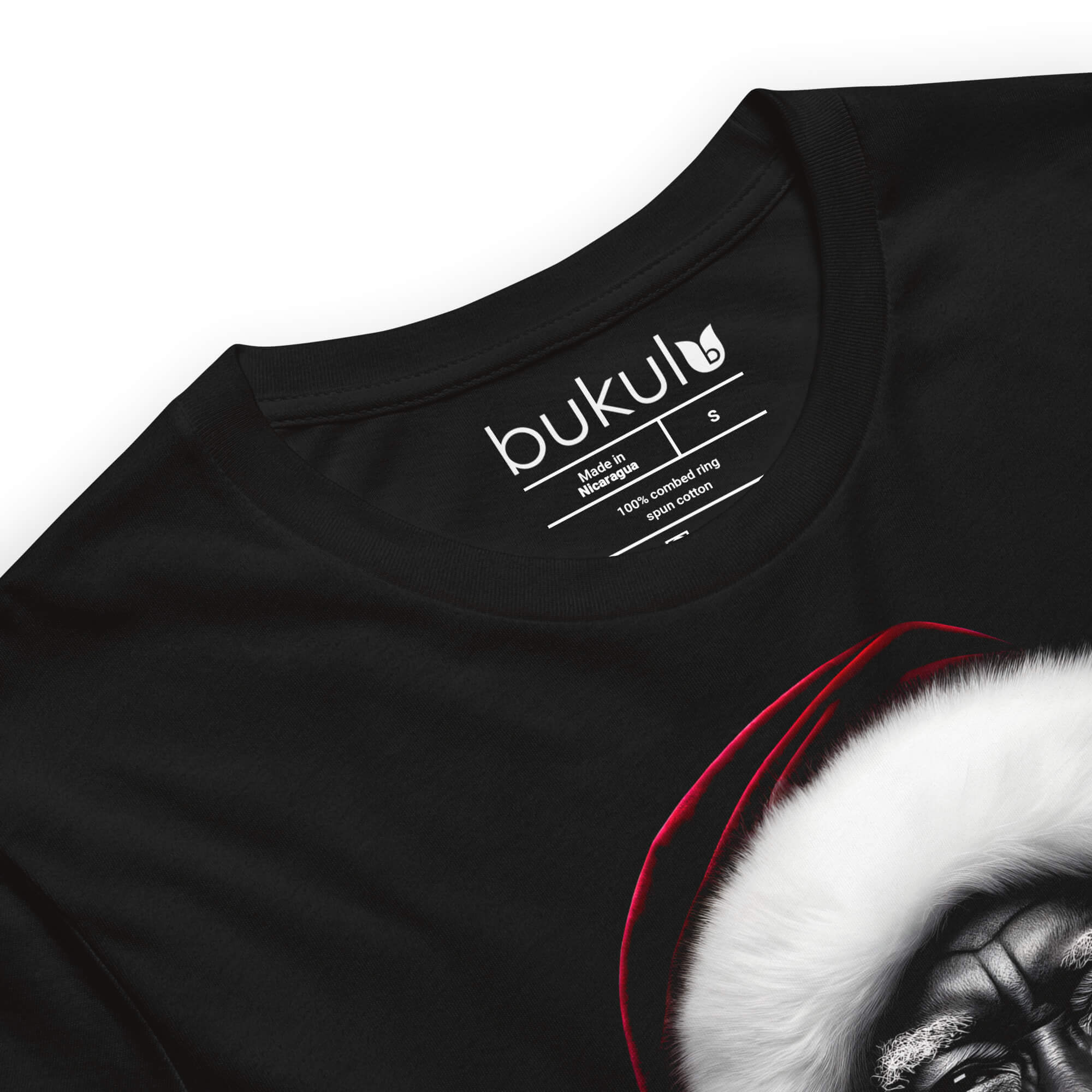 Black Santa T-Shirt – Warm Wishes Perfect Christmas Gift for Everyone bukulu