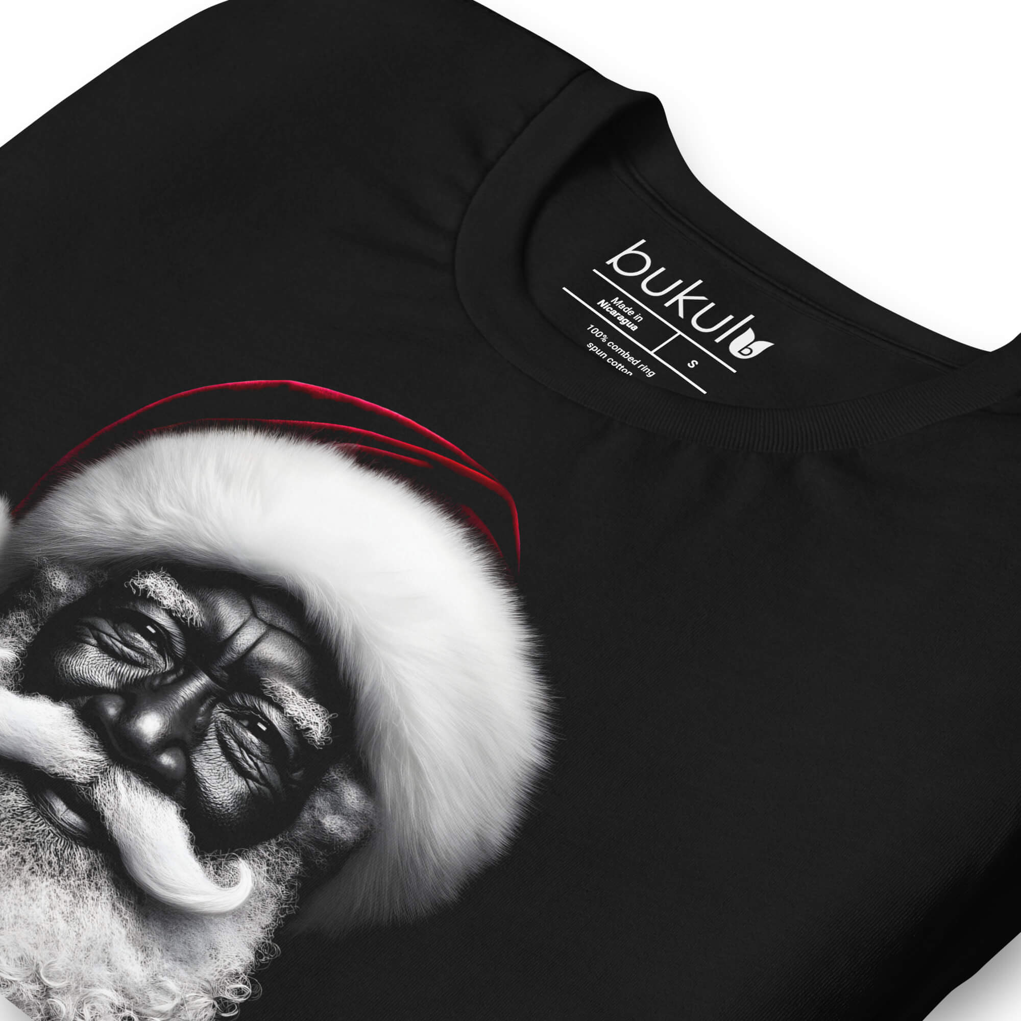 Black Santa T-Shirt – Warm Wishes Perfect Christmas Gift for Everyone bukulu