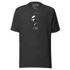 Haile Selassie Minimalist Rasta Heritage T-Shirt in dark grey heather