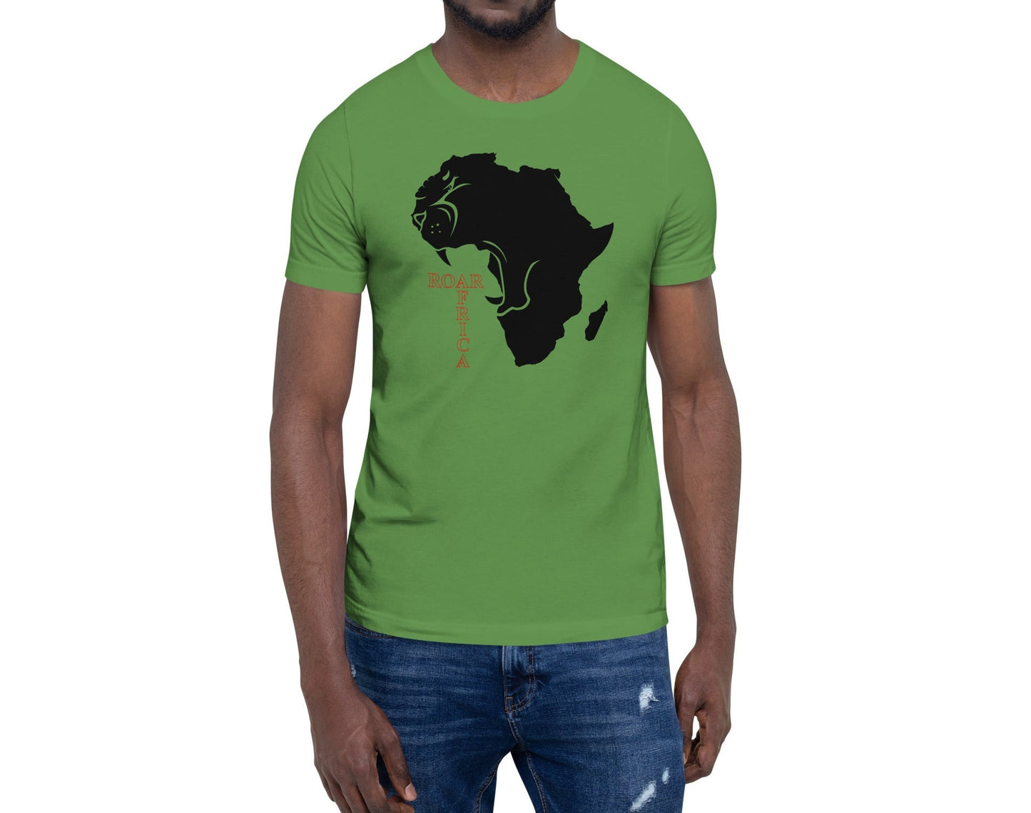 Roar Africa Shirt, Roaring African Lion inside Africa Map T-Shirt | Unisex - bukulu
