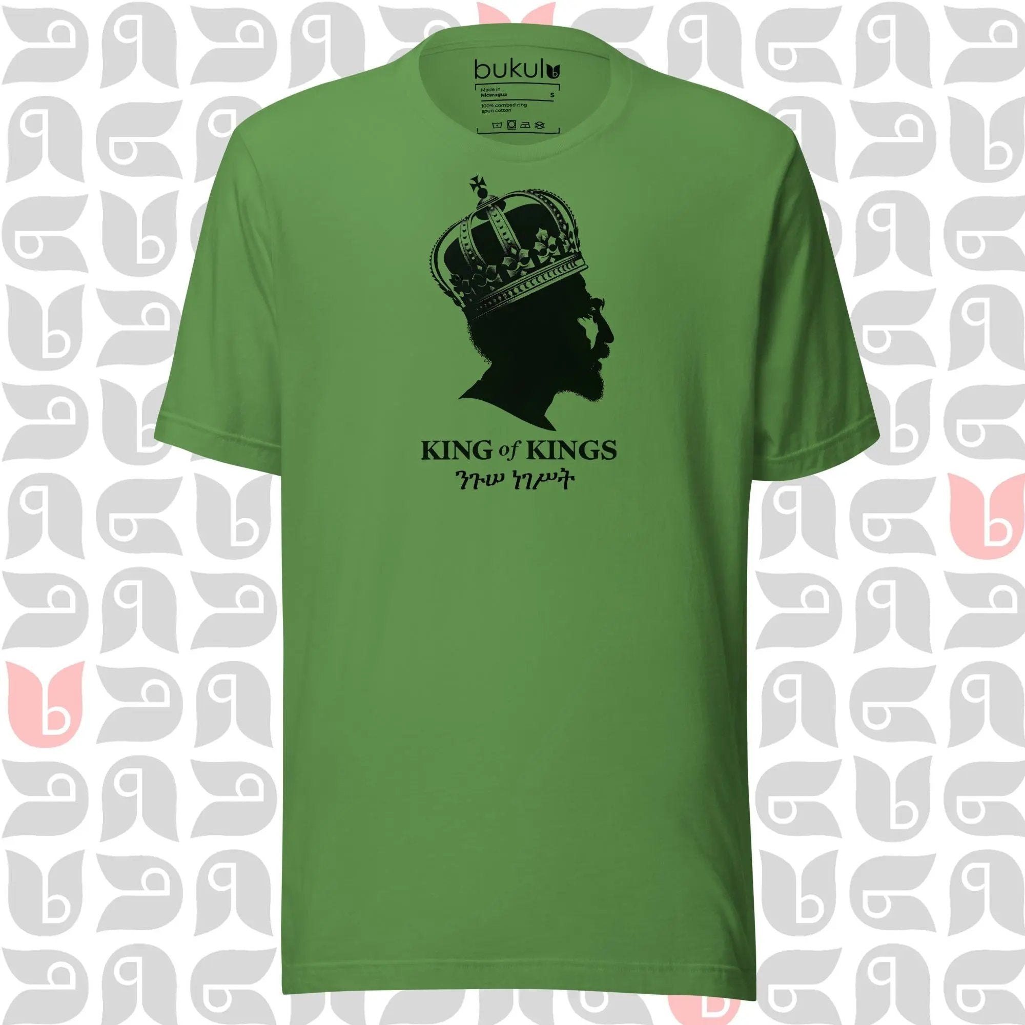 Haile Selassie King of Kings Tee - Rasta Reggae Shirt bukulu