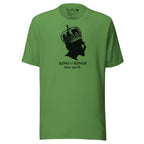 Haile Selassie King of Kings Rasta T-Shirt in leaf green
