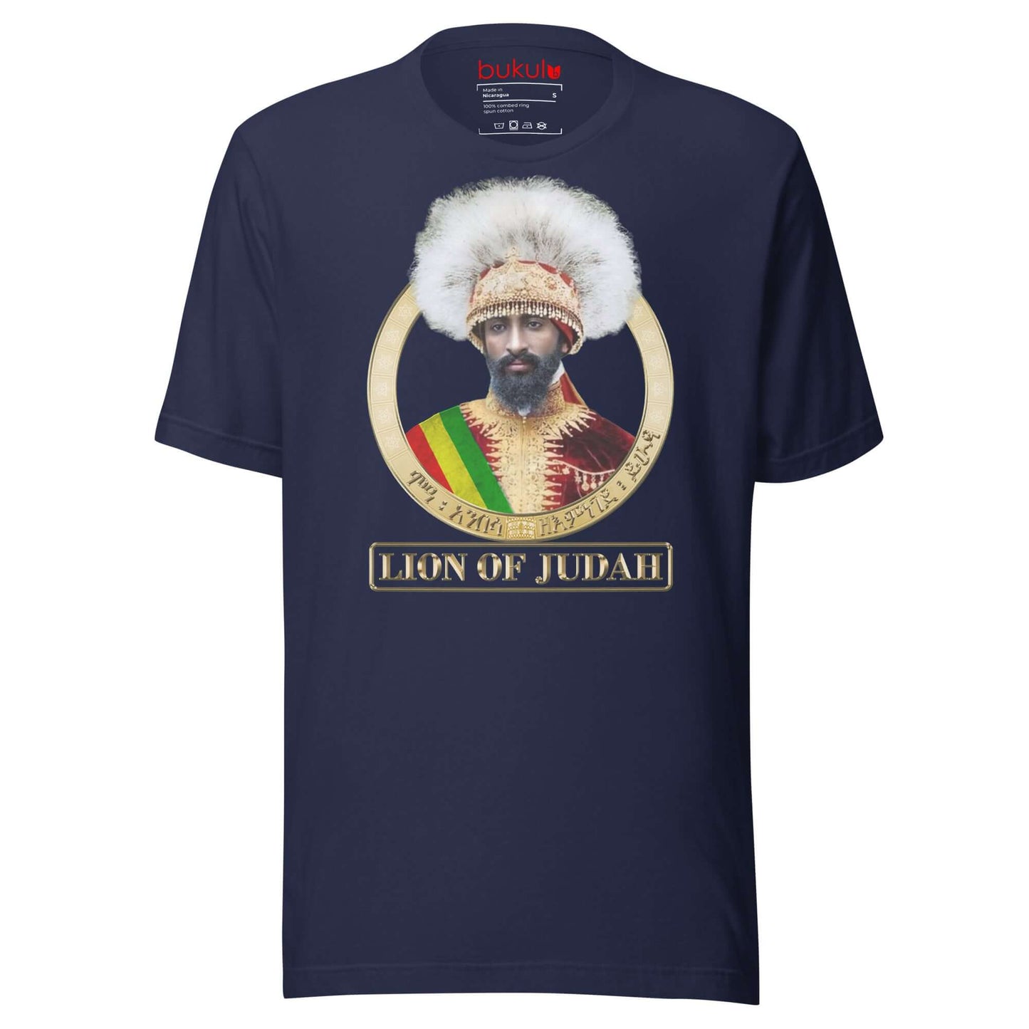 Lion of Judah Shirt Haile Selassie I T-Shirt Rastafari Shirt (PRINTED) | Unisex - bukulu
