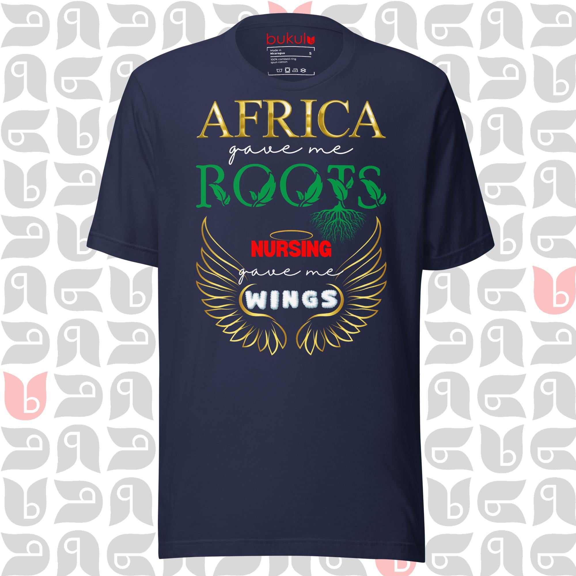 Africa Roots Nursing Wings T-Shirt | Unisex