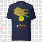 Eritrean pickleball tee with powered by injera and gursha joke