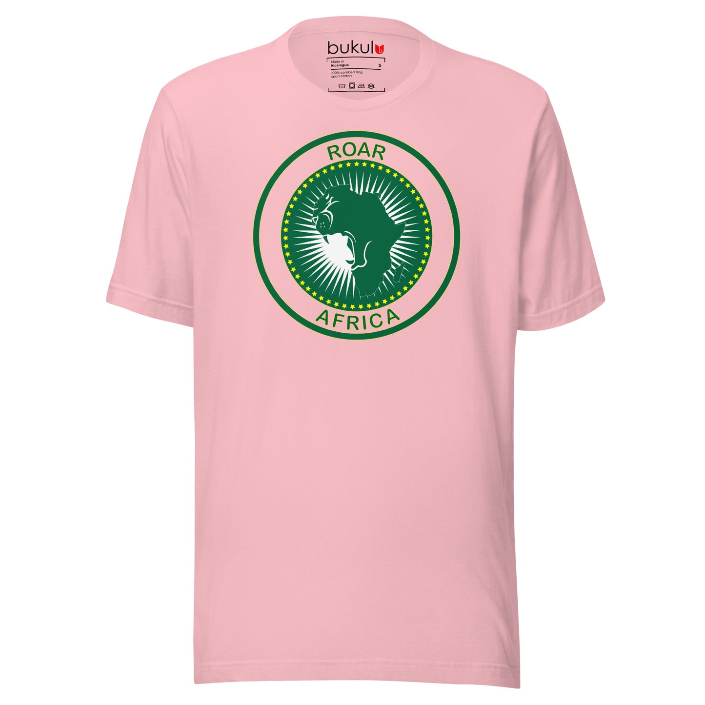 Roar Africa T-Shirt in AU Flag African Shirt, Black History Shirt Roar Lion African Map Tee, Blm Freedom Shirt, Shirt For Activist | Unisex - bukulu