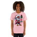 Holiday Swag Santa: Stylish Mistletoe & Urban Fashion Tee, Kiss Me I'm Santa Shirt, African-American Santa in Pimp-Style T-Shirt | Unisex - bukulu