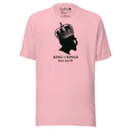 Haile Selassie King of Kings Rasta T-Shirt in pink