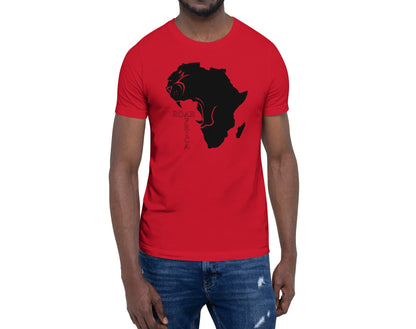 Roar Africa Shirt, Roaring African Lion inside Africa Map T-Shirt | Unisex - bukulu