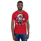 Holiday Swag Santa: Stylish Mistletoe & Urban Fashion Tee, Kiss Me I'm Santa Shirt, African-American Santa in Pimp-Style T-Shirt | Unisex - bukulu