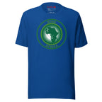 Roar Africa T-Shirt in AU Flag African Shirt, Black History Shirt Roar Lion African Map Tee, Blm Freedom Shirt, Shirt For Activist | Unisex - bukulu