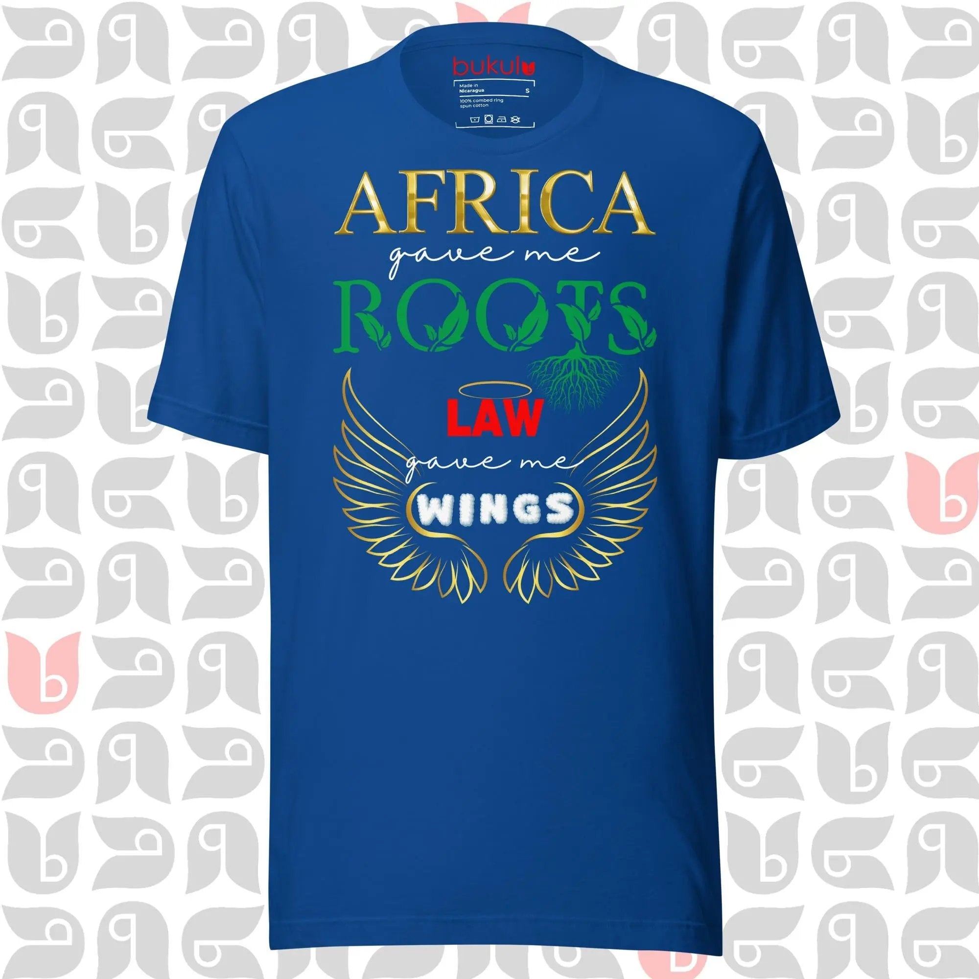 Africa Roots Law Wings T-Shirt | Unisex bukulu