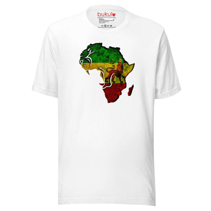 Roar Rasta T-Shirt in Rastafari Lion of Judah Flag | Unisex