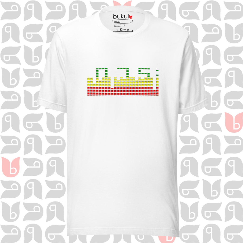 Ethiopian Begena Music T-Shirt - Graphic Equalizer Design Unisex Top