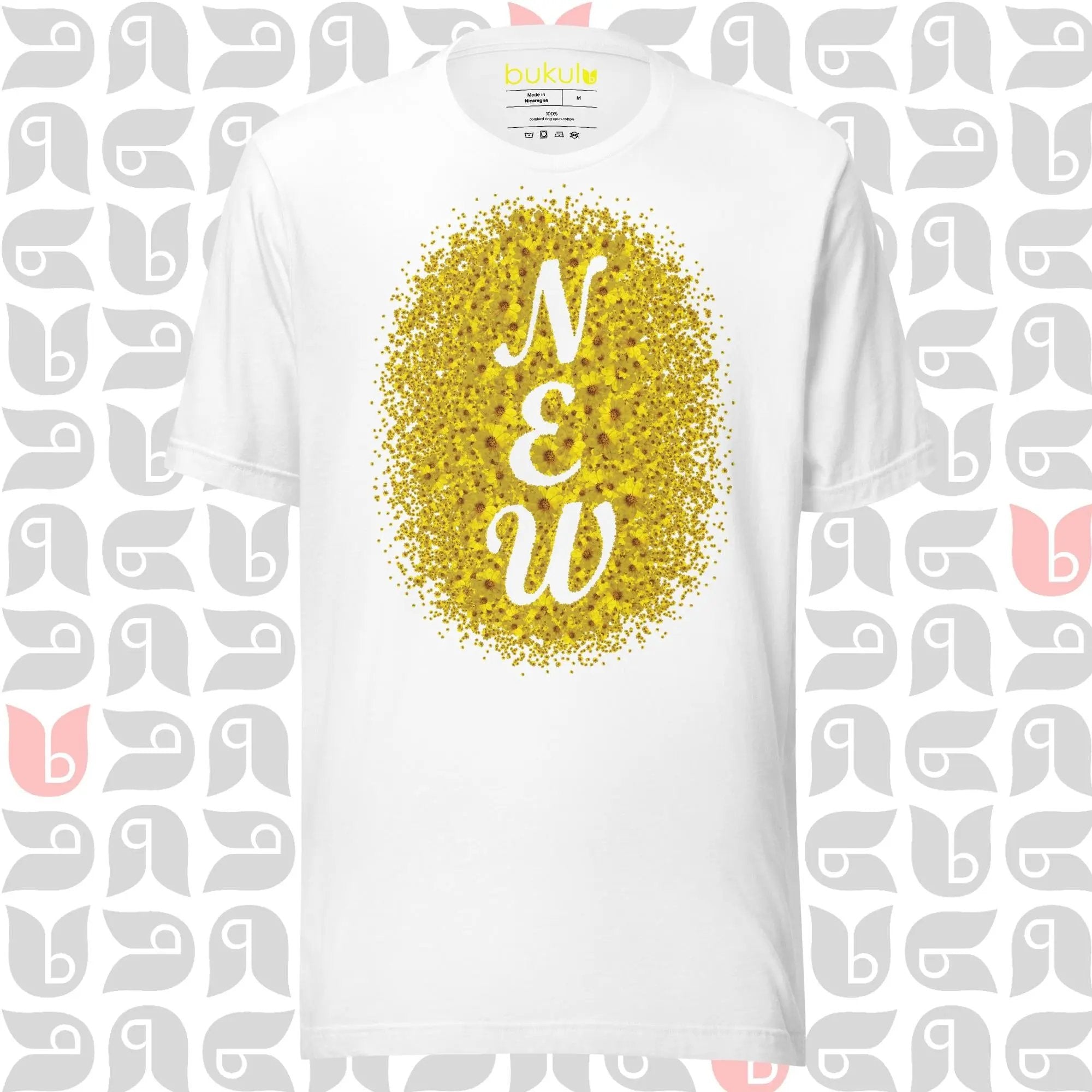 Yellow Floral Shirt Gift for New Home, New Mom, New Dad, New Job, New Baby, New Year 🌼 | Unisex bukulu