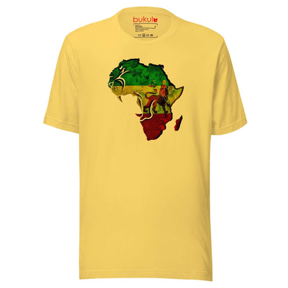 Roar Rasta T-Shirt in Rastafari Lion of Judah Flag | Unisex