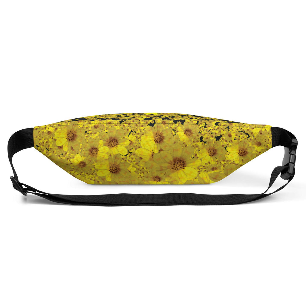 Adey Abeba | Yellow Daisy Flower All-Over Print Waist Bag Unisex - bukulu