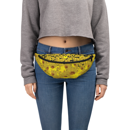 Adey Abeba | Yellow Daisy Flower All-Over Print Waist Bag Unisex - bukulu