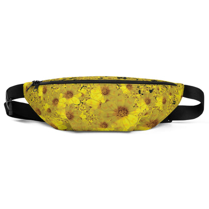 Adey Abeba | Yellow Daisy Flower All-Over Print Waist Bag Unisex - bukulu