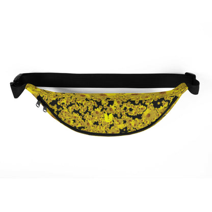 Adey Abeba | Yellow Daisy Flower All-Over Print Waist Bag Unisex - bukulu