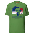 Martin Luther King Africa map t-shirt in leaf green