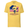 Martin Luther King Africa map t-shirt in yellow